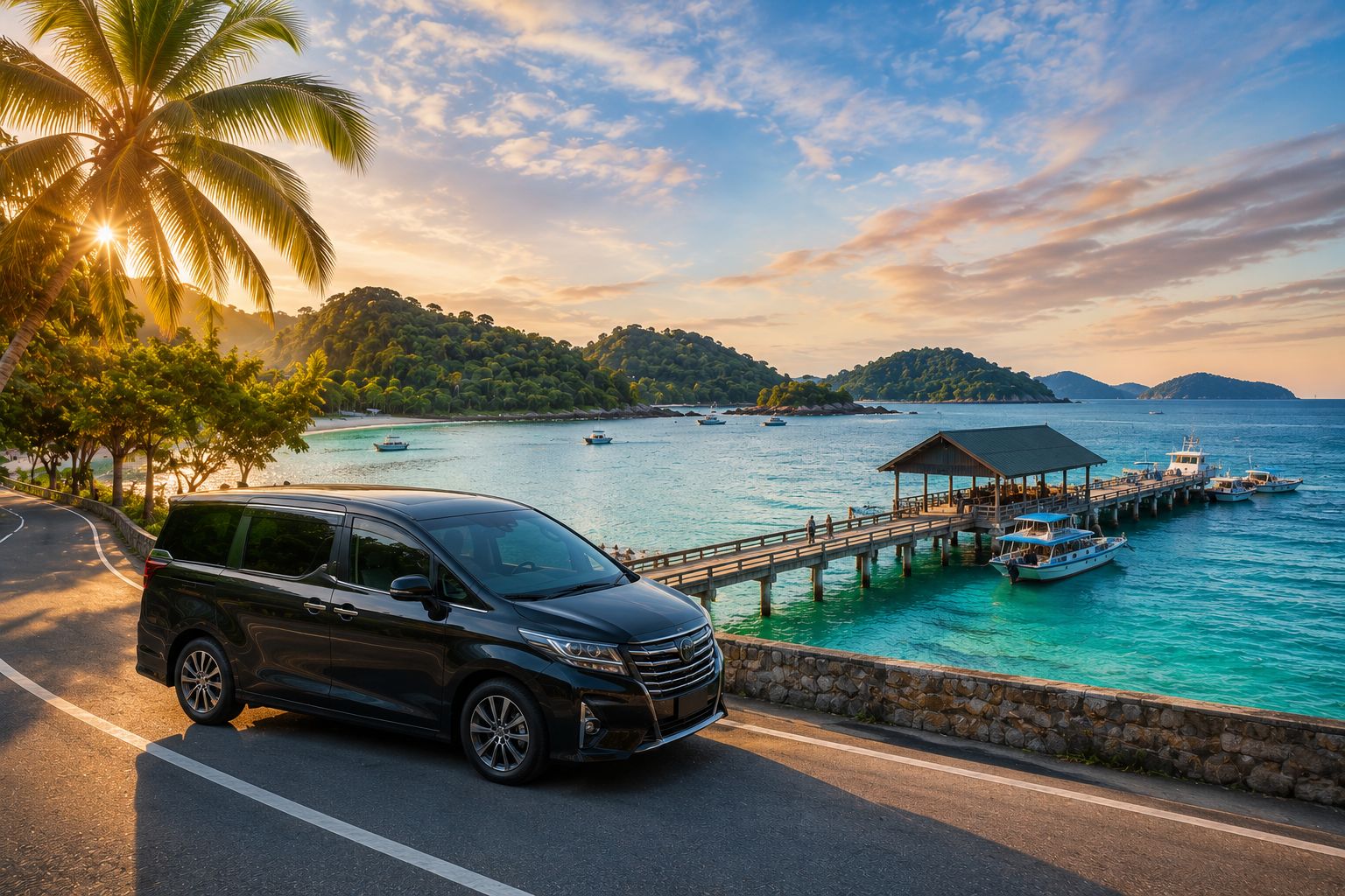 Private transfer from Kuala Lumpur to Merang Jetty for Redang Island