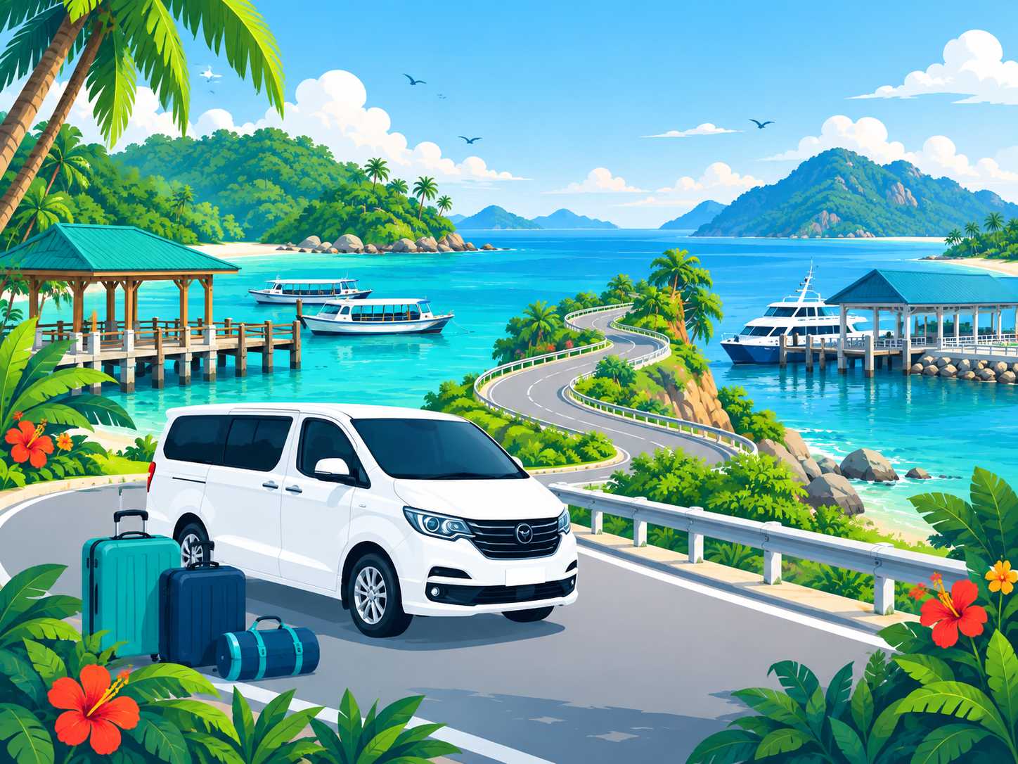 Private transfer from Kuala Besut Jetty to Mersing Jetty between Perhentian and Tioman islands